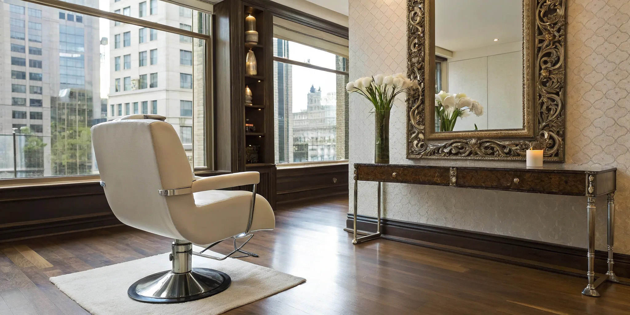 Stylish salon interior for franchise opportunities.