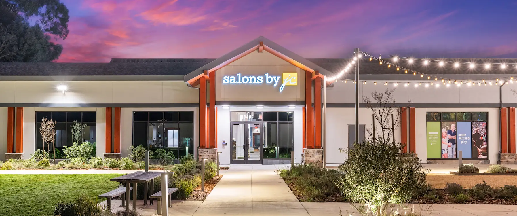 Salons by JC franchise location exterior in Walnut Creek, California.